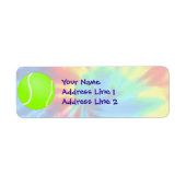 平和、愛、テニス ラベル (正面)