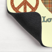 平和、愛、ナマケモノ マウスパッド (コーナー)