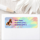 平和、愛、バセット・ハウンズ ラベル (インサイチュ)