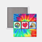 平和、愛、バドミントン マグネット (正面/裏面)