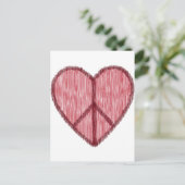 平和、愛、バレンタイン シーズンポストカード (スタンド正面)