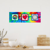 平和、愛、バレーボール ポスター (キッチン)