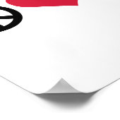 平和、愛、パイ ポスター (角)