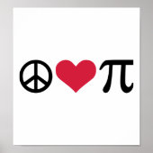 平和、愛、パイ ポスター (正面)