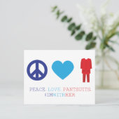 平和。愛.パンツット。 ポストカード (スタンド正面)