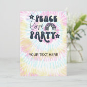 平和 愛 パーティー 誕生日 ご招待 招待状 (スタンド正面)