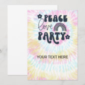 平和 愛 パーティー 誕生日 ご招待 招待状 (正面/裏面)