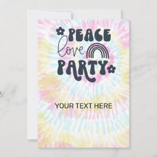 平和 愛 パーティー 誕生日 ご招待 招待状