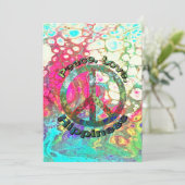 平和，愛，ヒッピー，ヒッピー，平和サイン，レトロ， (スタンド正面)