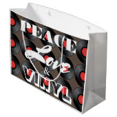 平和、愛、ビニル ラージペーパーバッグ (裏面アングル)