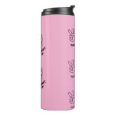 平和、愛、フェミニストAF – ウォーターボトル タンブラー (回転左)