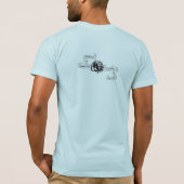 平和。 愛。 ベーゲル Tシャツ (裏面)
