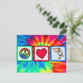 平和、愛、ペリカン ポストカード (スタンド正面)