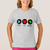 平和 愛 ユニコーン Tシャツ (正面)
