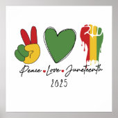 平和 愛 ユンティーン ブラックヒストリー ポスター (正面)