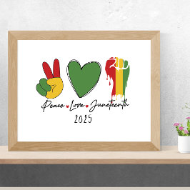 平和 愛 ユンティーン ブラックヒストリー ポスター