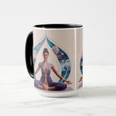 平和、愛、ヨガ» マグカップ (正面左)