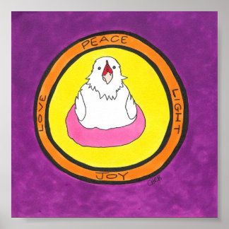 平和。愛.ライト.喜び。ローラ。 ポスター