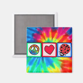 平和、愛、ラディバグ マグネット (正面/裏面)