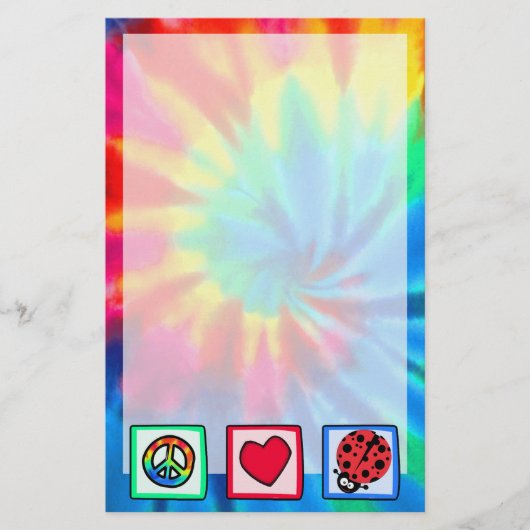 平和、愛、ラディバグ 便箋 (正面)