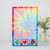 平和、愛、ラディバグ 便箋 (スタンド正面)