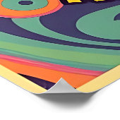 平和、愛、ロックンロールポスター ポスター (角)