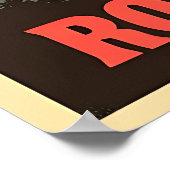 平和、愛、ロックンロールポスター ポスター (角)