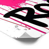 平和、愛、ロックンロール ポスター (角)