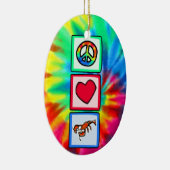 平和、愛、ロブスター セラミックオーナメント (右)