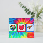 平和、愛、ロブスター ポストカード (スタンド正面)