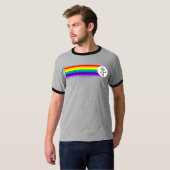 平和、愛、ロボット Tシャツ (正面フル)