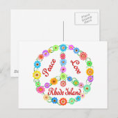 平和 愛 ロードアイランド ポストカード (正面/裏面)