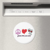 平和、愛、ワイン マグネット (インサイチュ (食洗機))