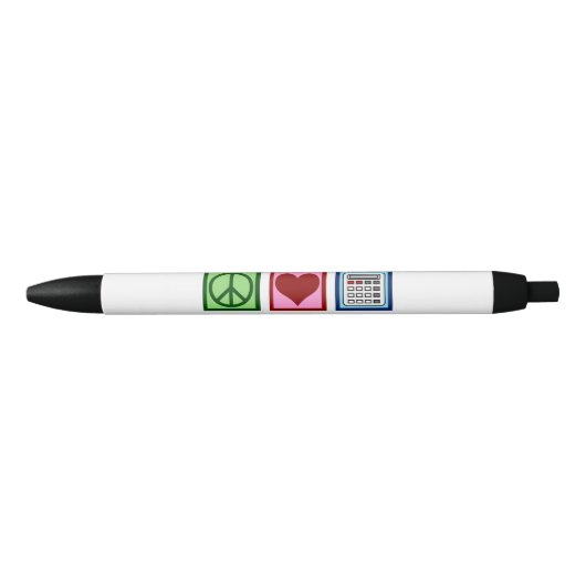 平和 愛 会計 オーダーメイド 黒ボールペン (正面)