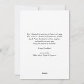 平和 愛 光 ネイビーブルー ハヌカの写真 シーズンカード (裏面)