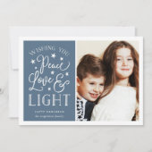 平和、愛、光 |ハヌカー写真 シーズンカード (正面)