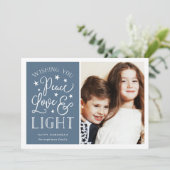 平和、愛、光 |ハヌカー写真 シーズンカード (スタンド正面)