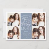 平和、愛、光 |ハヌカー写真 シーズンカード (正面)