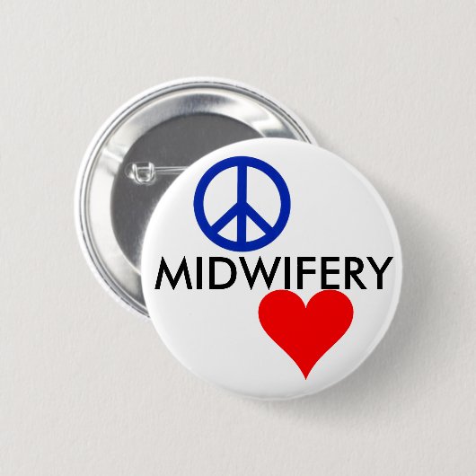 平和、愛、助産術2 缶バッジ (正面&裏面)
