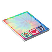 平和、愛、化学 ノートパッド (アングル)