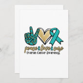 平和 愛 卵巣がんの意識を高めよう セーブザデート (正面/裏面)