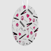 平和、愛、及び毛の付属品(ピンク) オーナメント (正面)