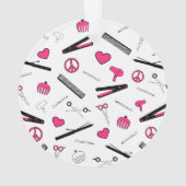 平和、愛、及び毛の付属品(ピンク) オーナメント (裏面)