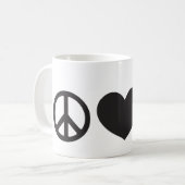 平和、愛、及びKettlebellの"マグ コーヒーマグカップ (正面左)