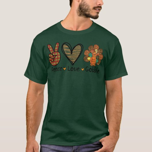 平和 愛 友達 Tシャツ (正面)