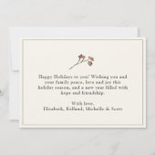 平和 愛 喜びのウィンターブーケ シーズンカード (裏面)