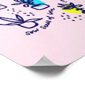 平和、愛、喜びの種をまく感動的- ポスター (角)