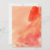 平和、愛、喜びサンゴの水色と鳩クリスマス シーズンカード (裏面)