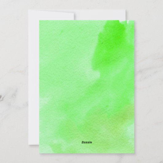 平和、愛、喜び緑の水色と鳩クリスマス シーズンカード (裏面)