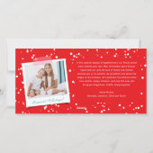 平和 愛 喜び カラー スクエア ブロック ミニマル 4 枚写真 シーズンカード (裏面)